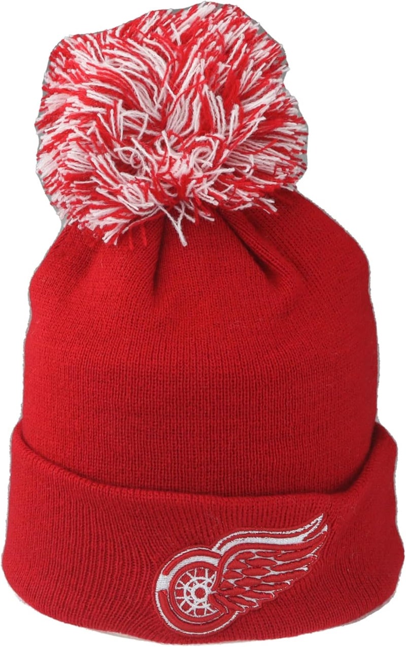 ZHATS NHL Unisex Kids NHL Officially Licensed Youth Beanie Pom Icon Team Color - Image 1